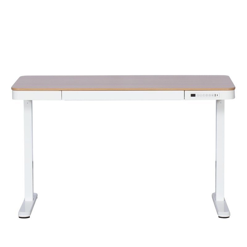 CR-118 E Ергономично бюро с електрическо регулиране на височината - бук-бял